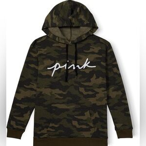 PINK Victoria's Secret Green Camo Hoodie
